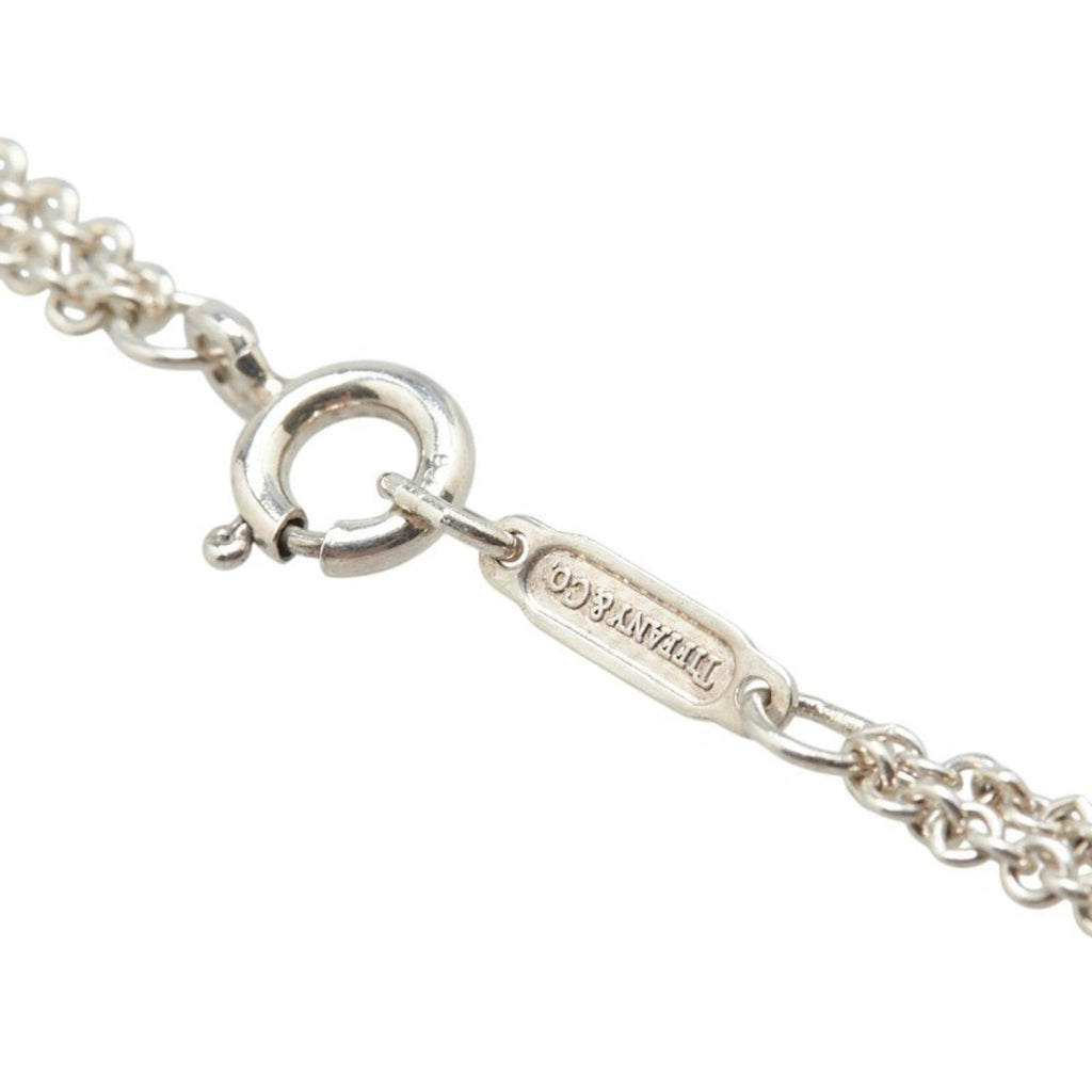 Infinity Pendant Necklace Sterling Silver Double Chain