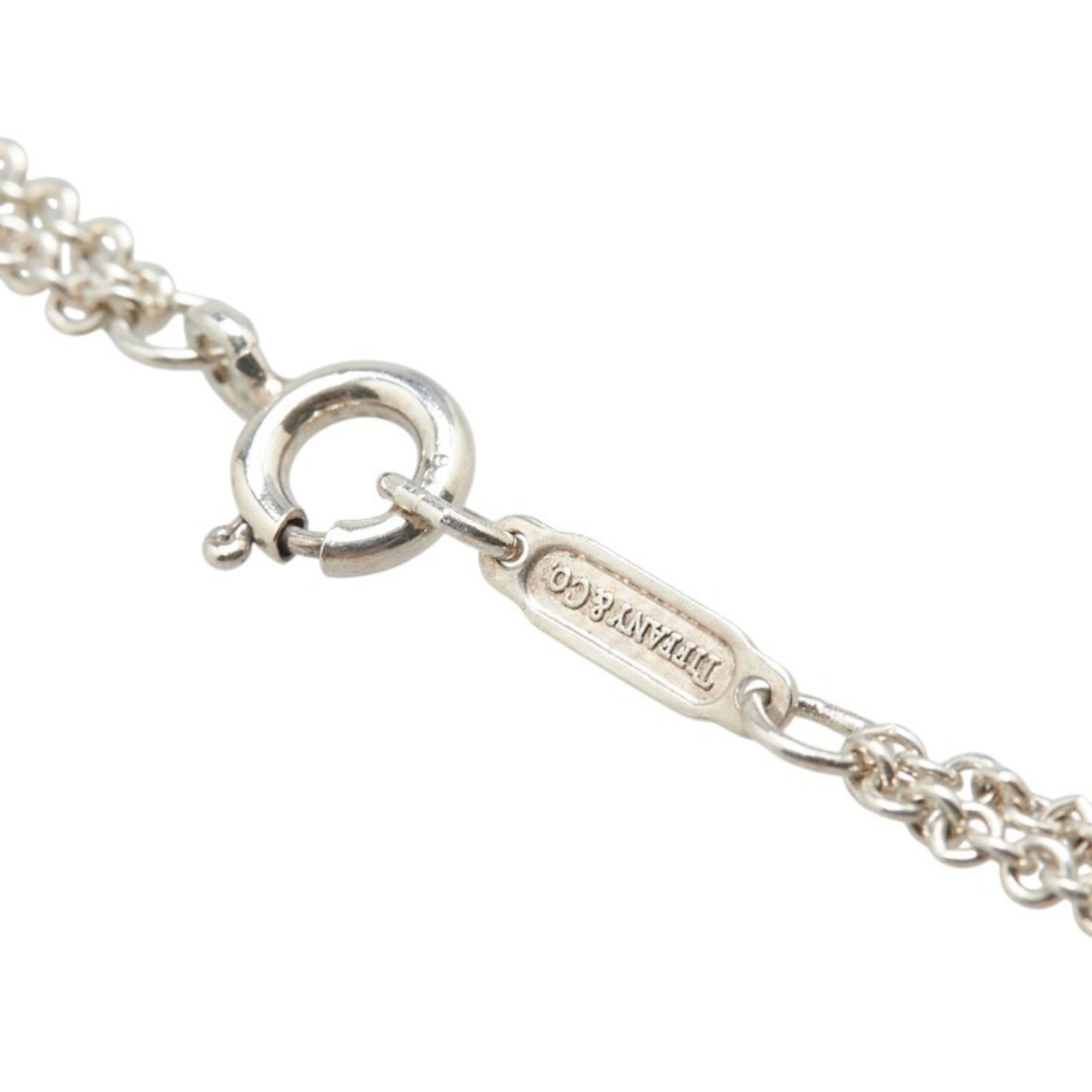Infinity Pendant Necklace Sterling Silver Double Chain