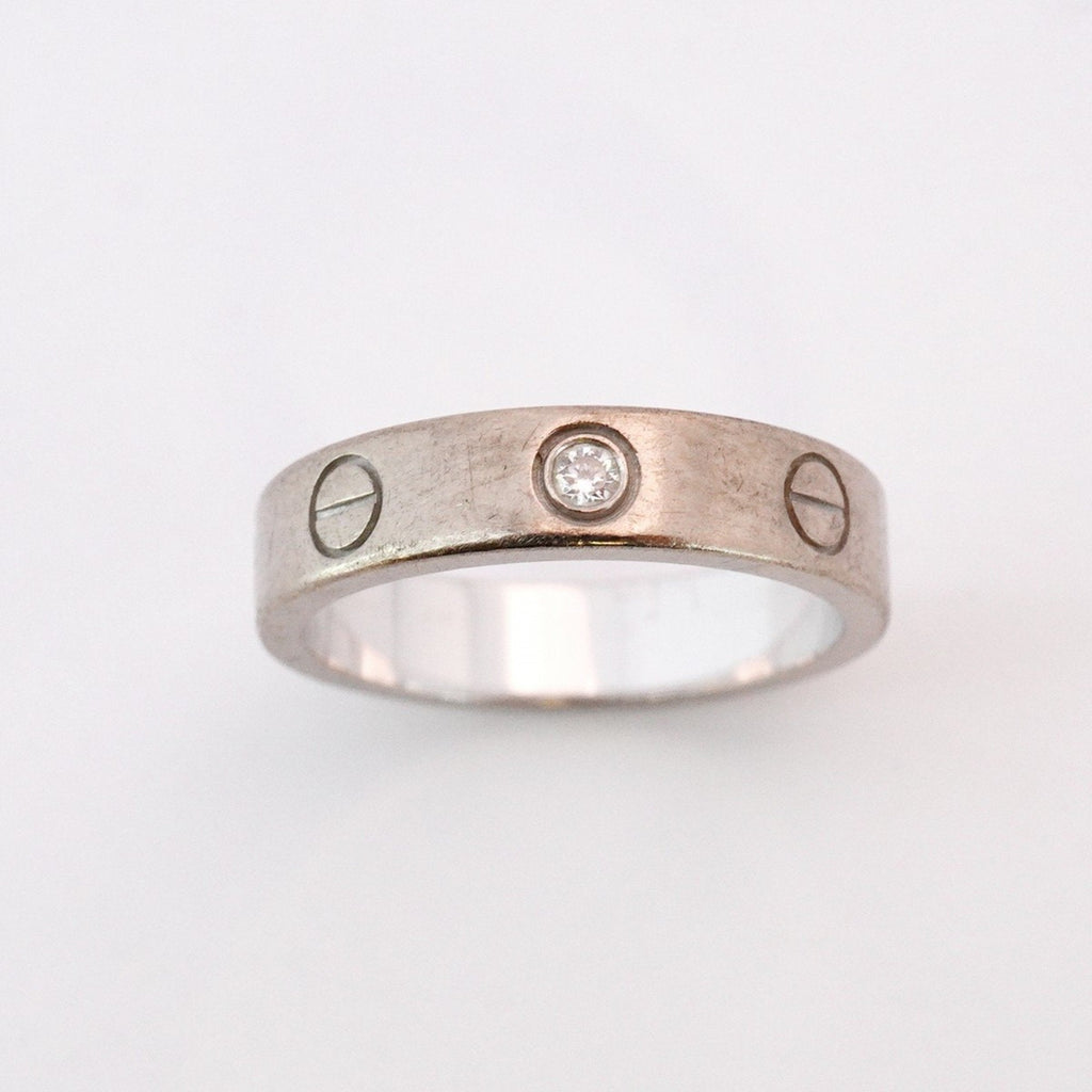 Ring 18K White Gold With Diamond