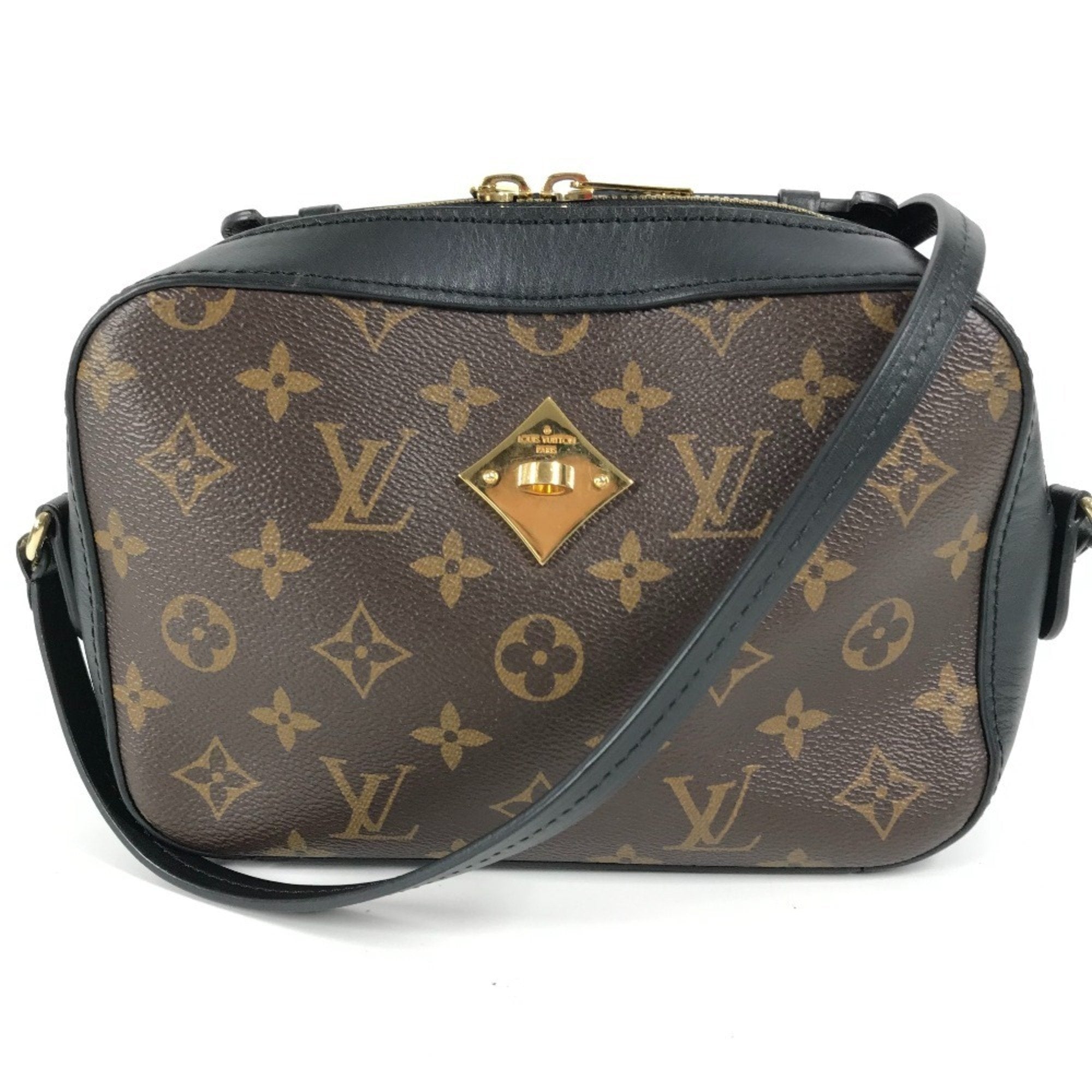 Saintonge Handbag Monogram Canvas with Leather