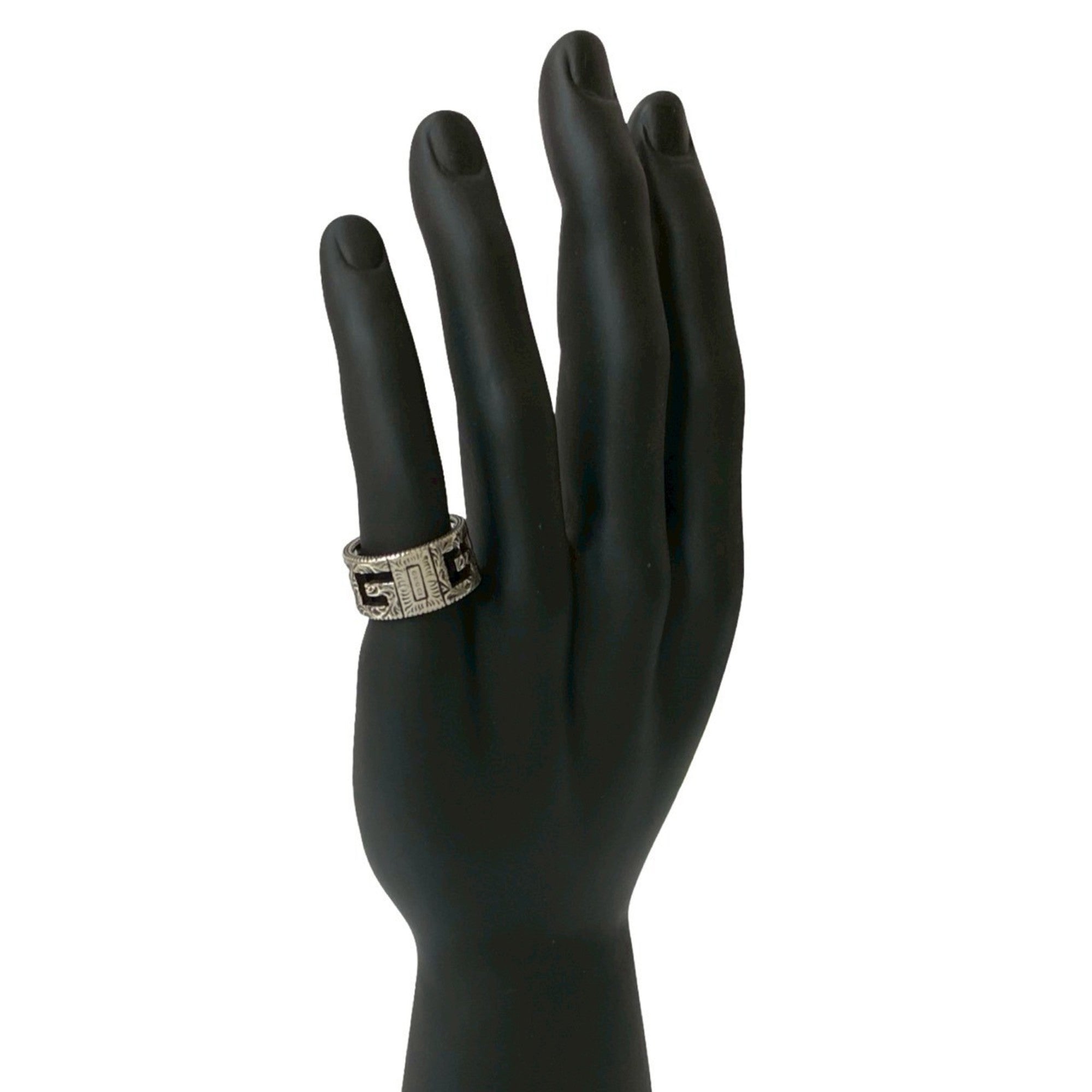 Square G Arabesque Ring Sterling Silver