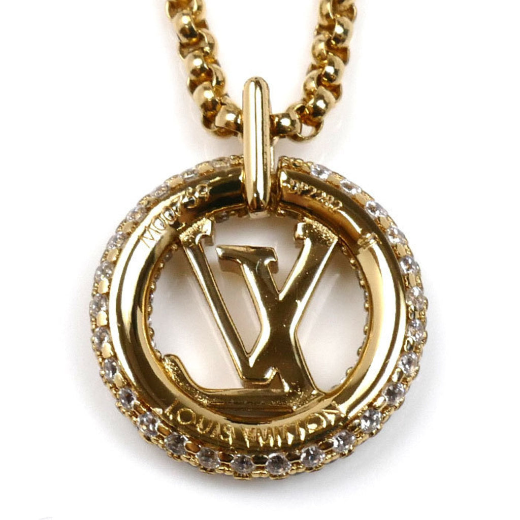 Louise By Night Pendant Necklace Metal With Strass