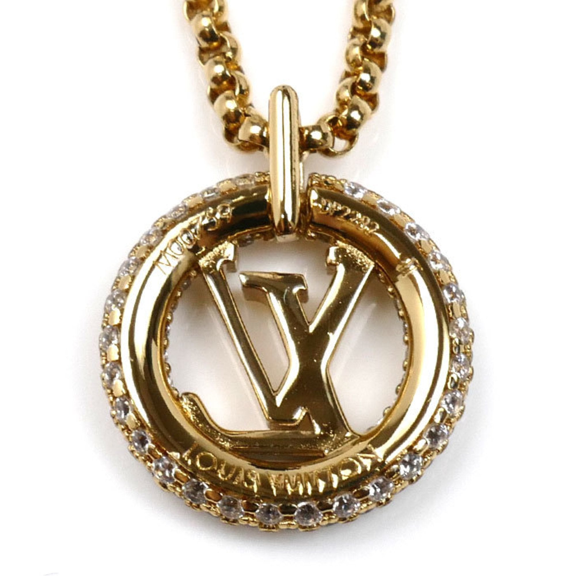 Louise By Night Pendant Necklace Metal With Strass