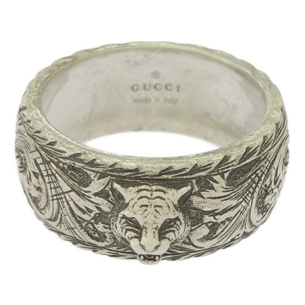 Cat Head Ring Sterling Silver