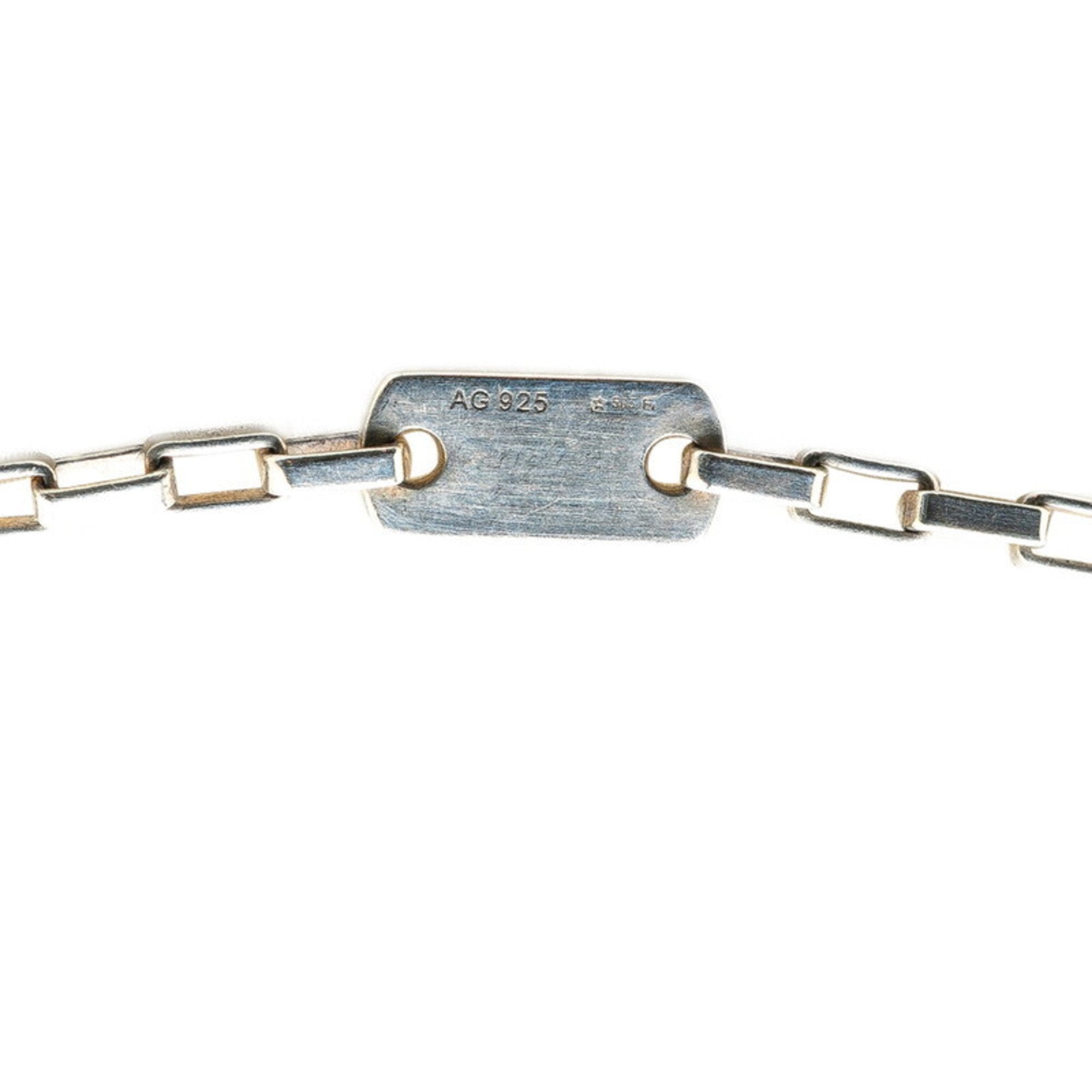 Plate Pendant Necklace Sterling Silver