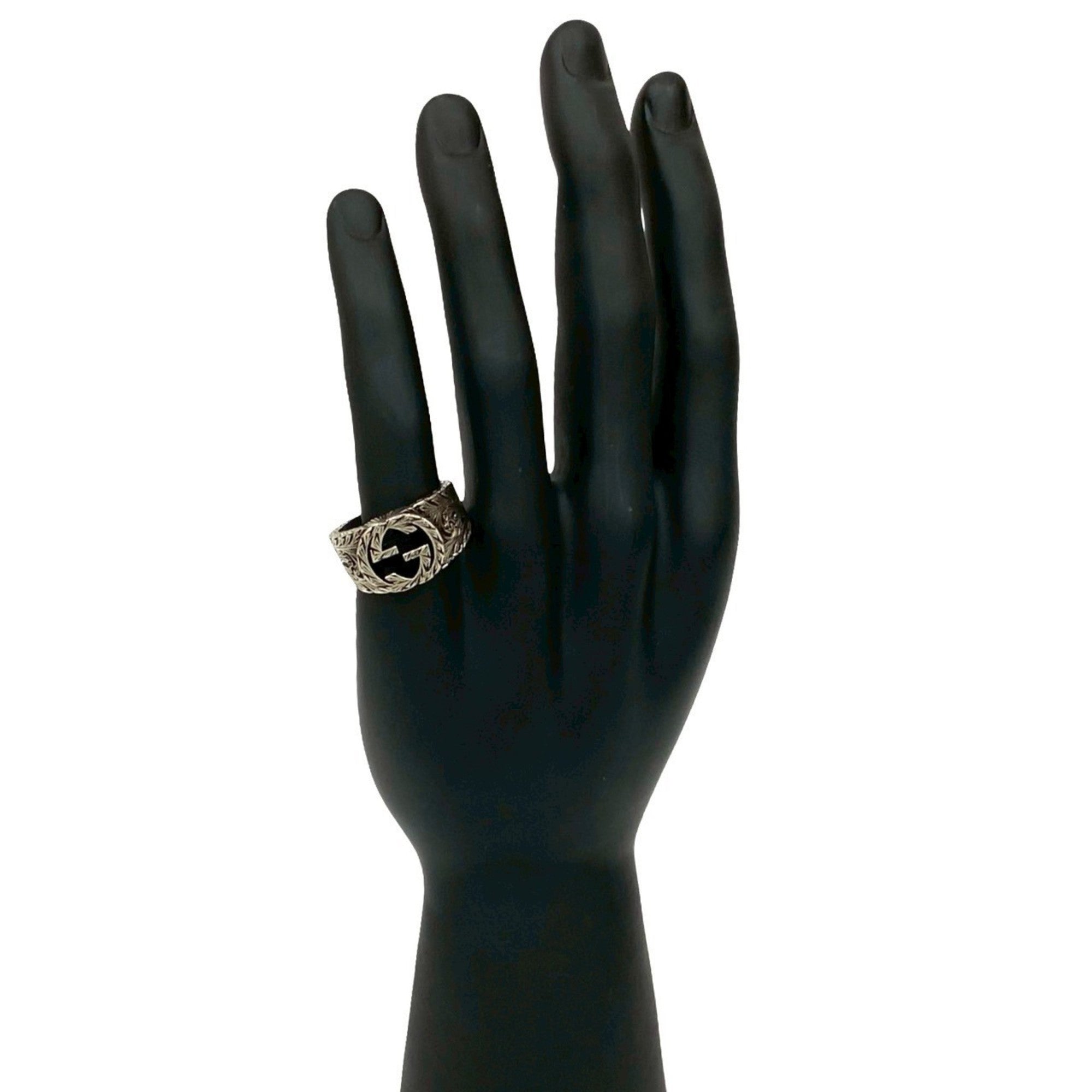Interlocking G Ring Sterling Silver