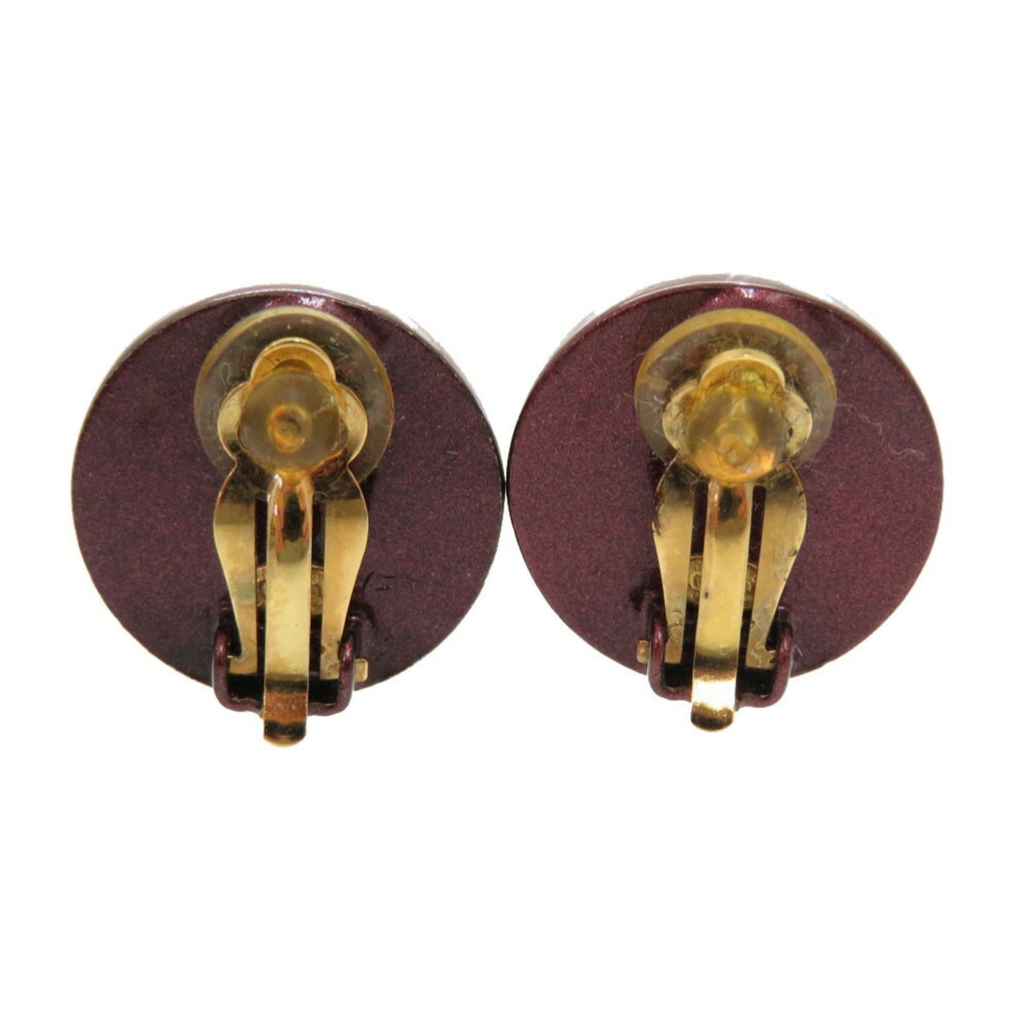 CC Logo Clip-On Earrings Metal