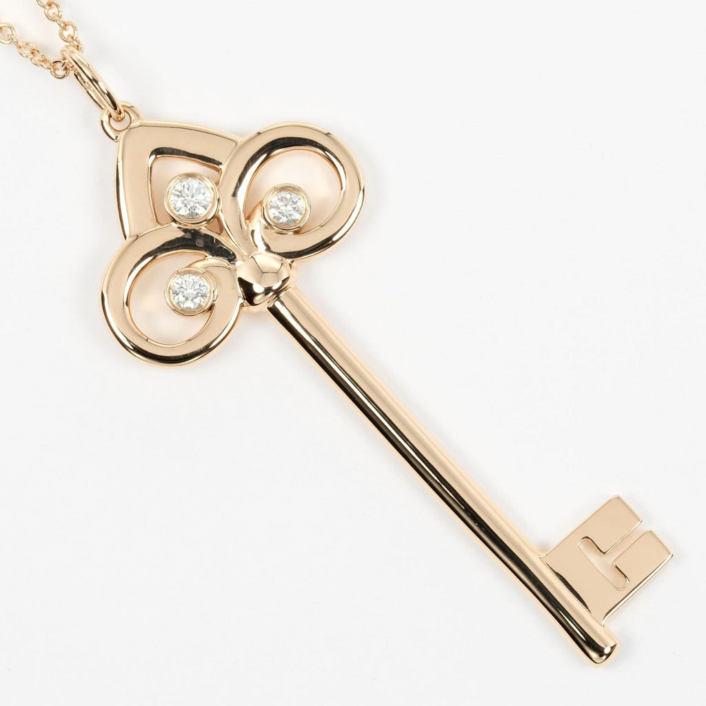 Pendant Necklace 18K Rose Gold with Diamond