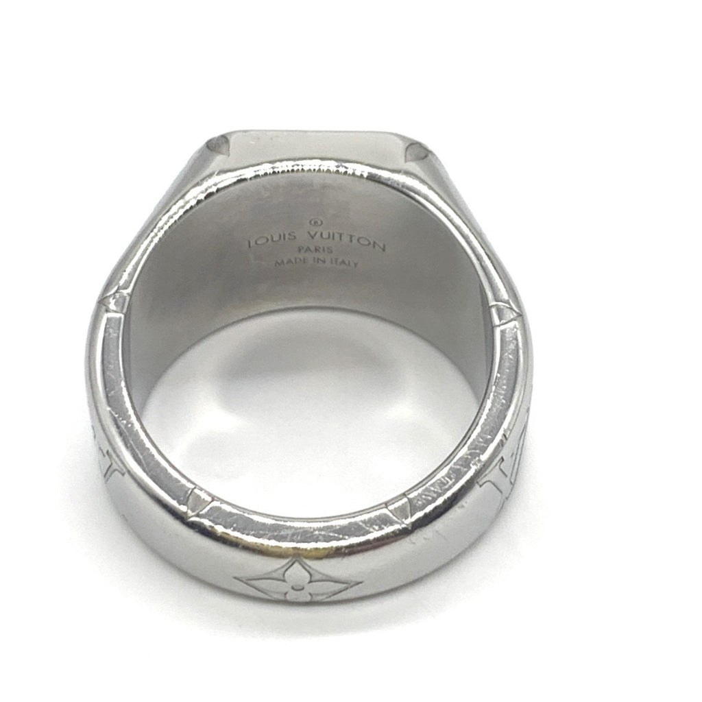 Signet Ring Metal Silver Large
