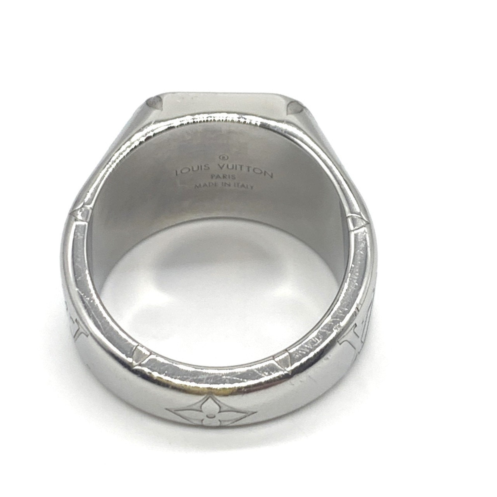Signet Ring Metal Silver Large