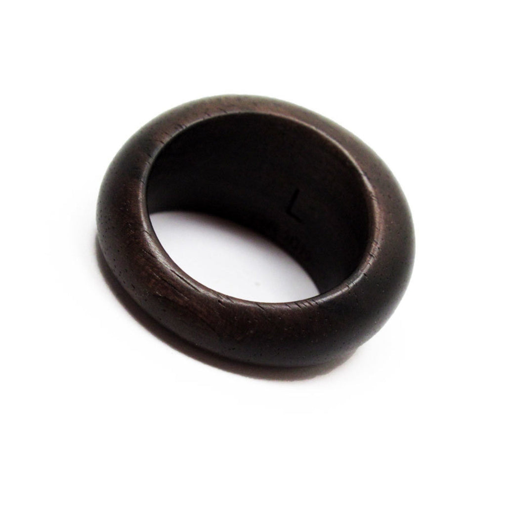 Band Ring Wood Brown