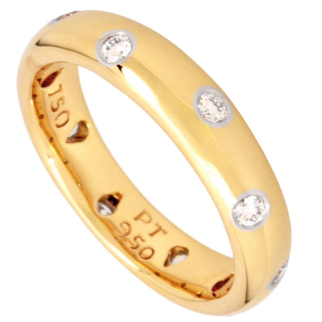 Ring Platinum and 18K Yellow Gold with Diamond