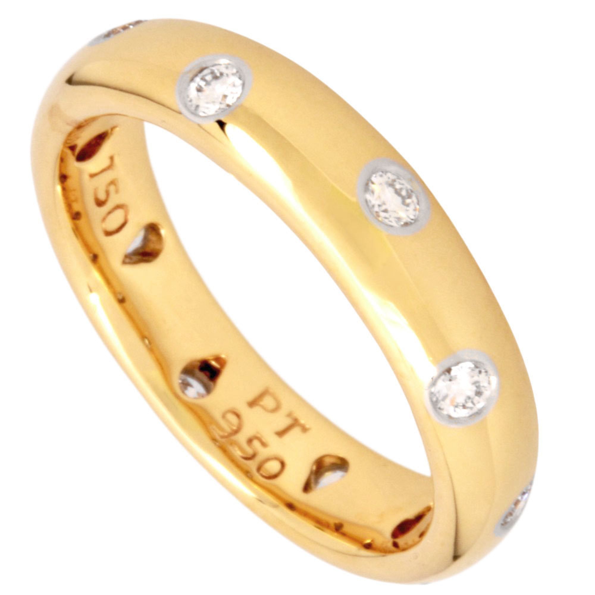 Ring Platinum and 18K Yellow Gold with Diamond