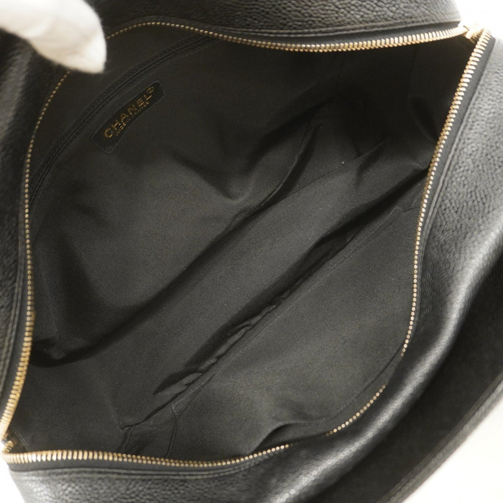 Grand Timeless Shopping Tote Quilted Caviar