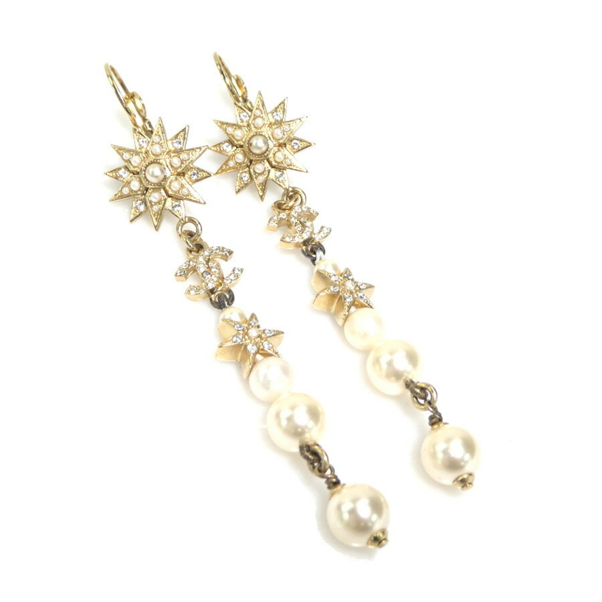 CC Logo Earrings Gold-Tone Metal Gold-Tone Metal