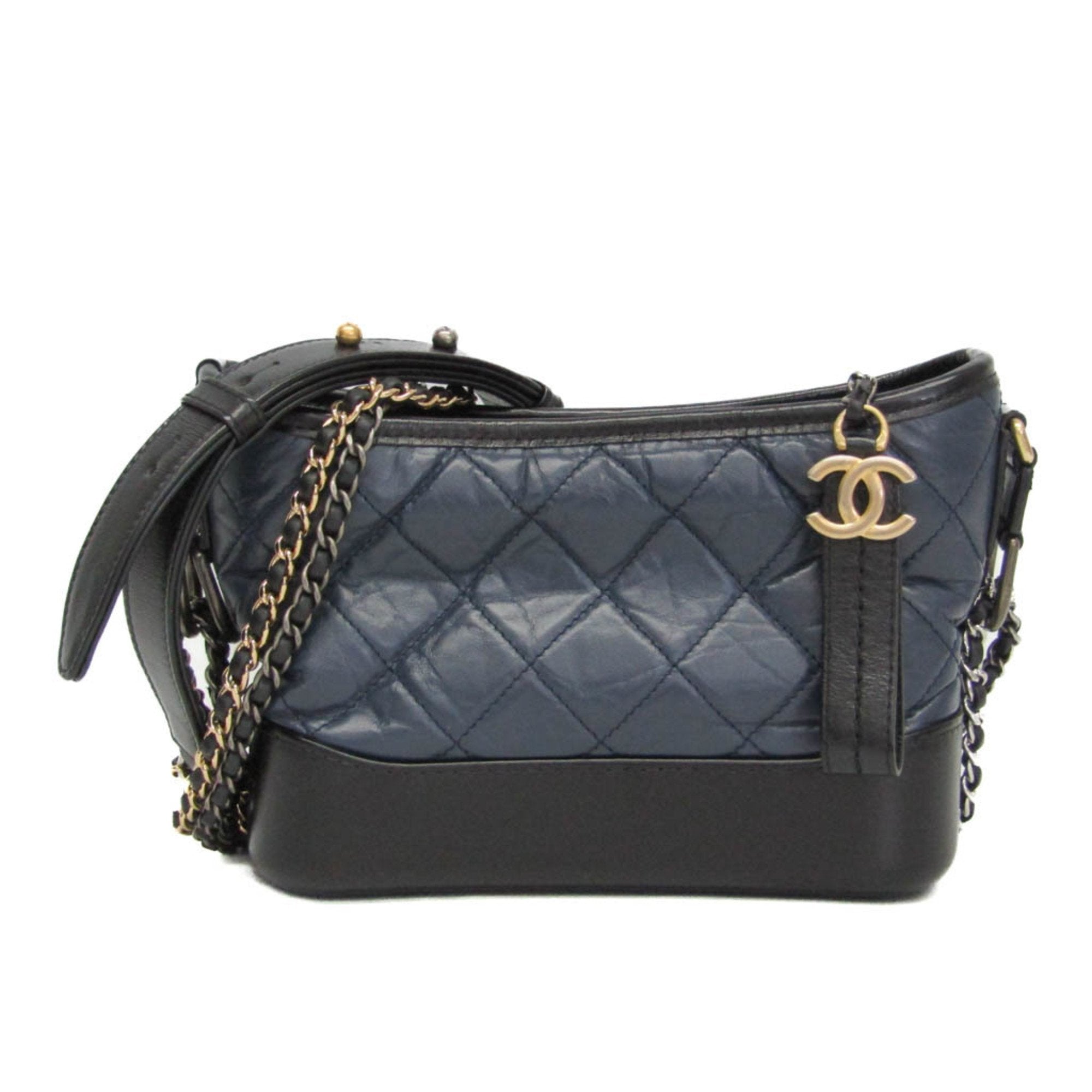 Gabrielle Hobo Quilted Aged Calfskin Small