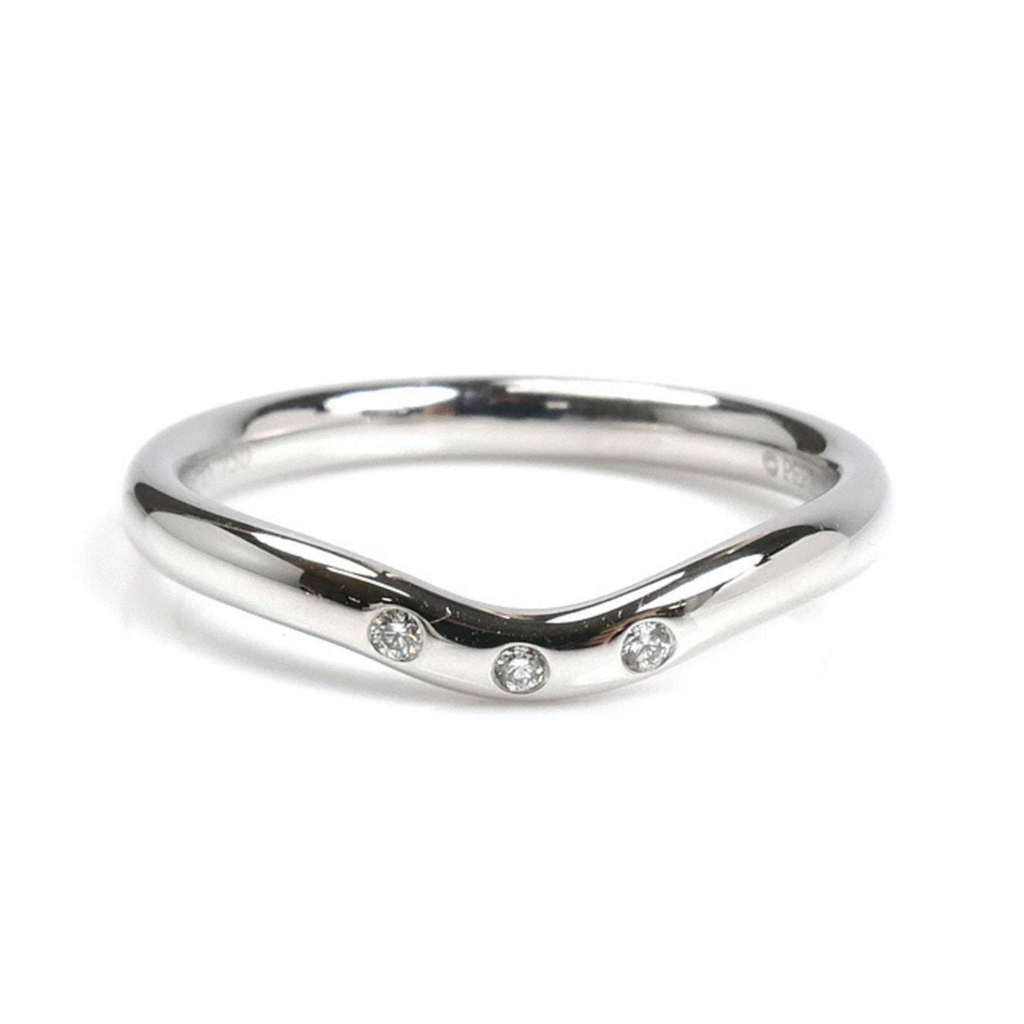 Band Ring 18K White Gold with Diamond