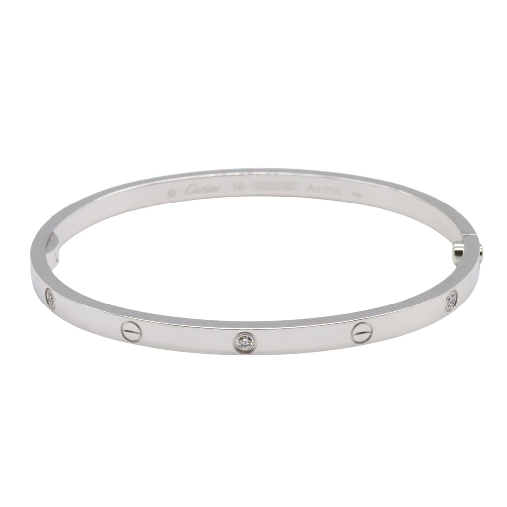 Love Bracelet 18K White Gold With Diamond Small