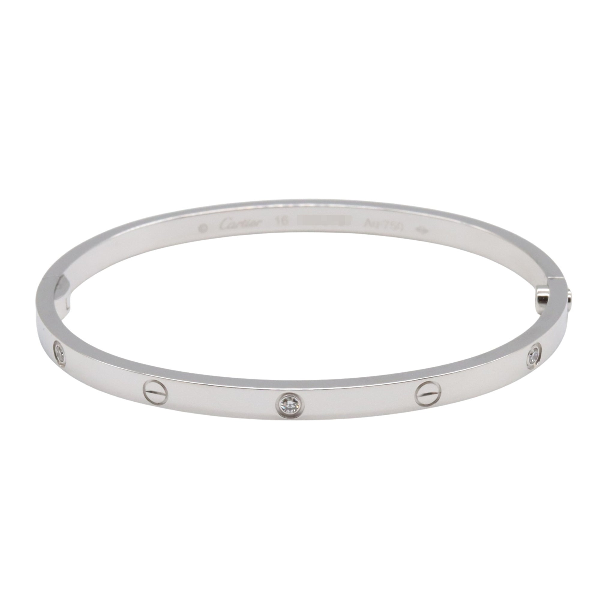 Love Bracelet 18K White Gold With Diamond Small