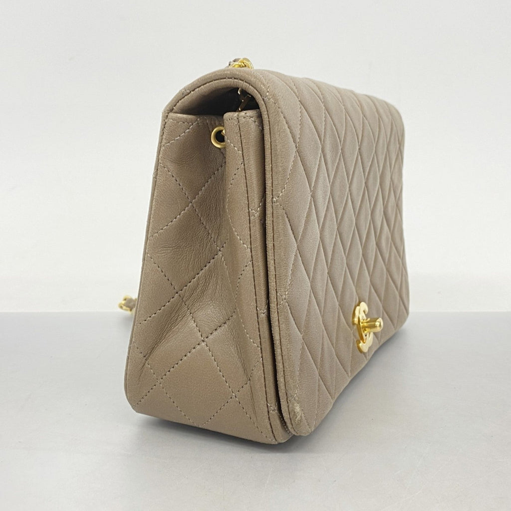 Vintage Full Flap Bag Quilted Lambskin Medium