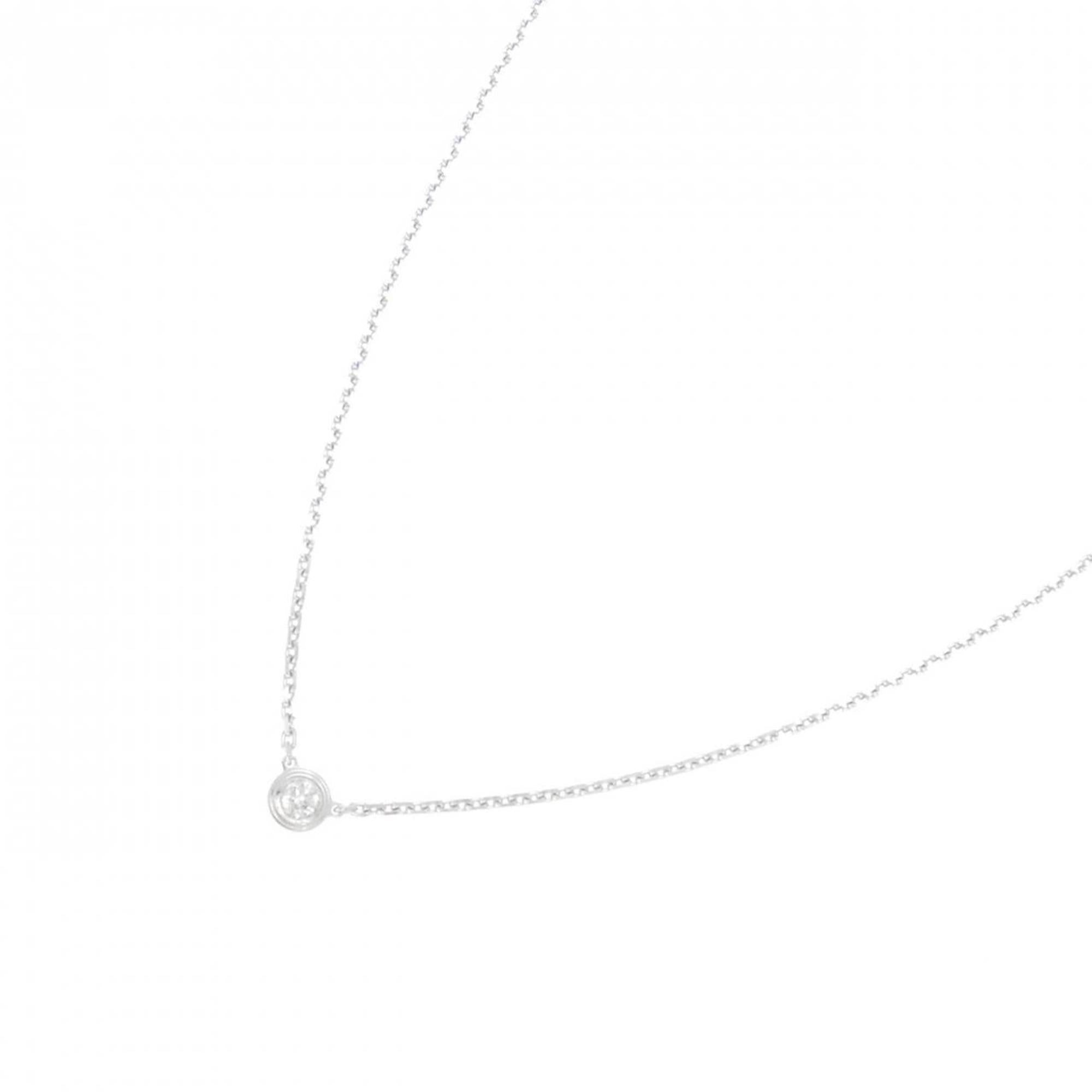 Pendant Necklace 18K White Gold