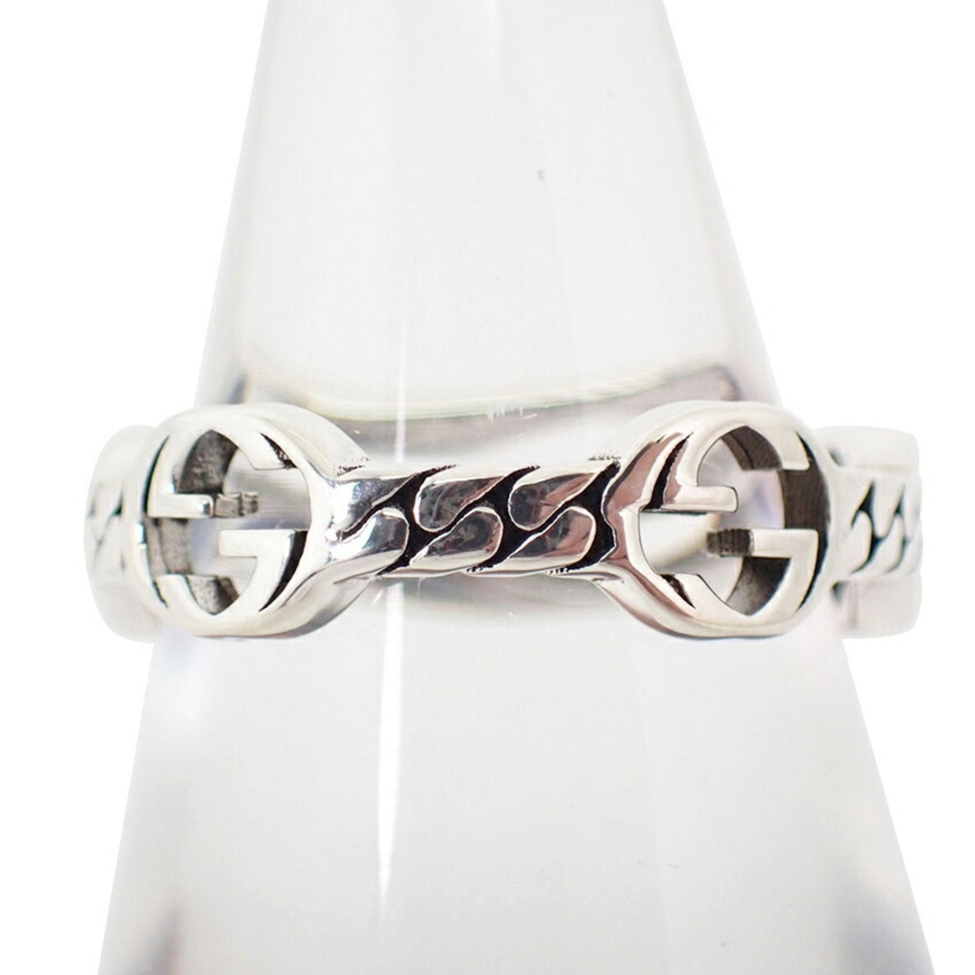 Interlocking G Ring Sterling Silver