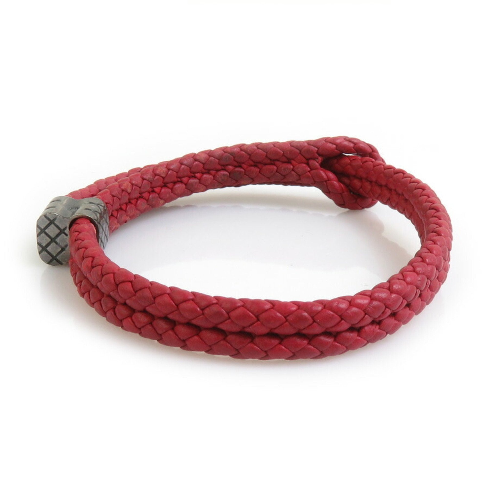 Charm Bracelet Leather Red