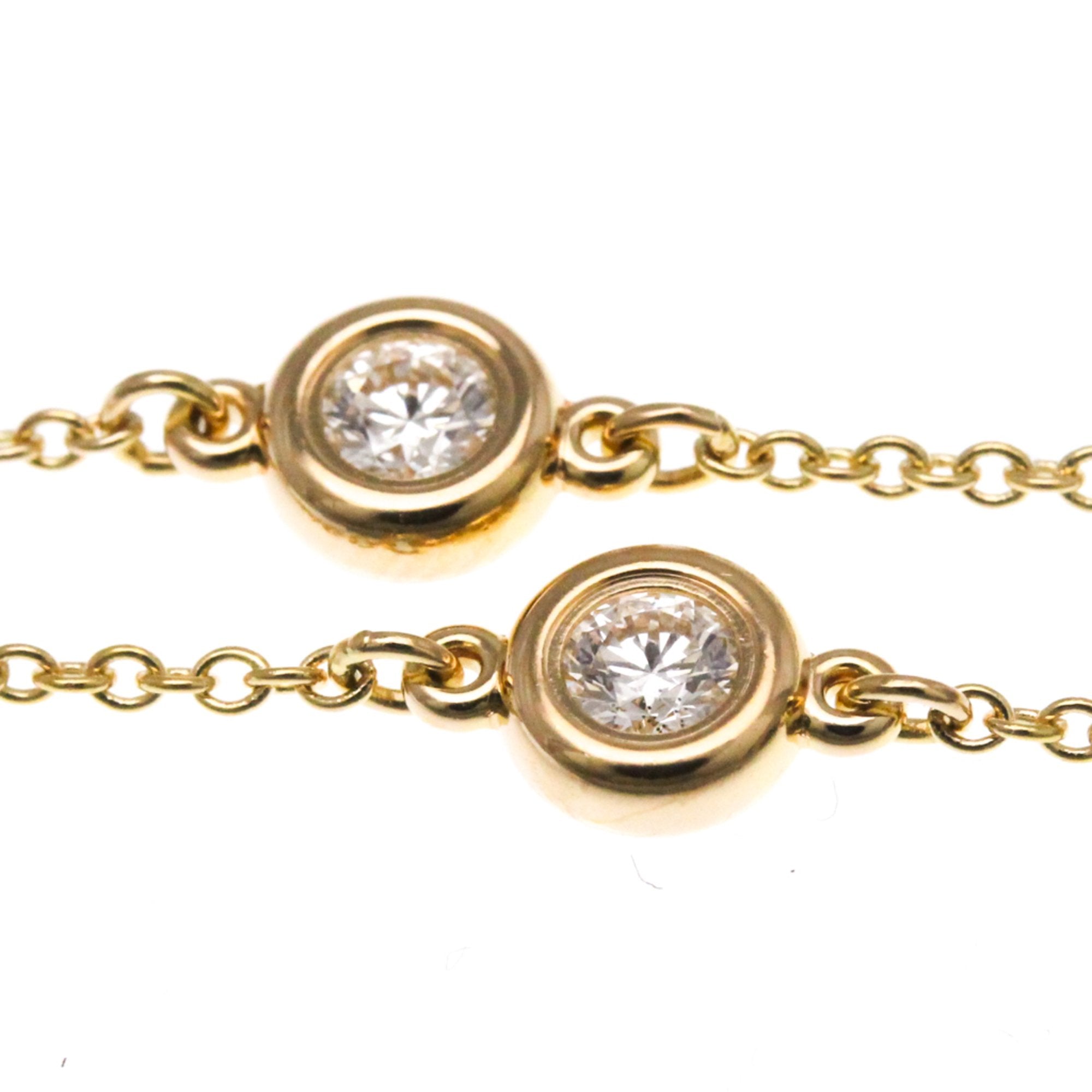 Elsa Peretti Diamonds By The Yard Pendant Necklace 18K Rose Gold and Diamond