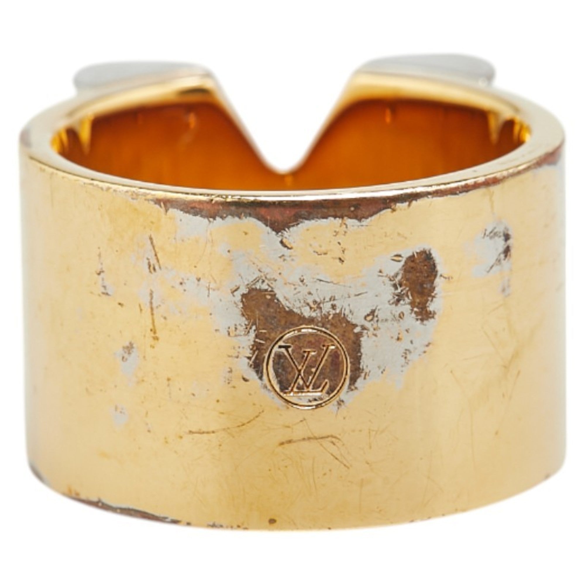 Essential V Ring Gold-Tone Metal