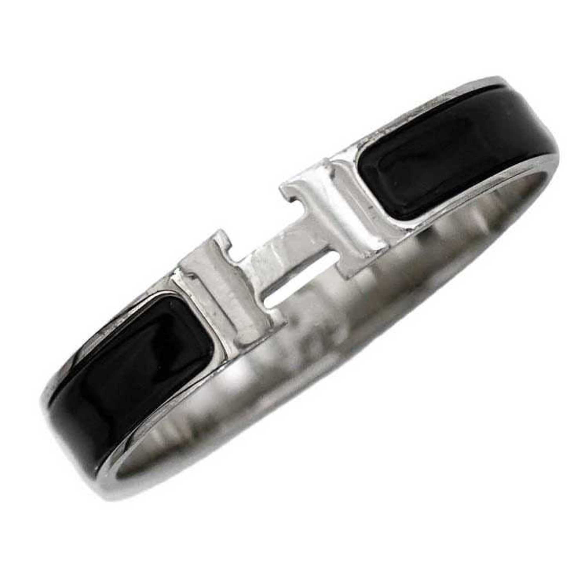 Clic Bracelet Black and Silver Mini