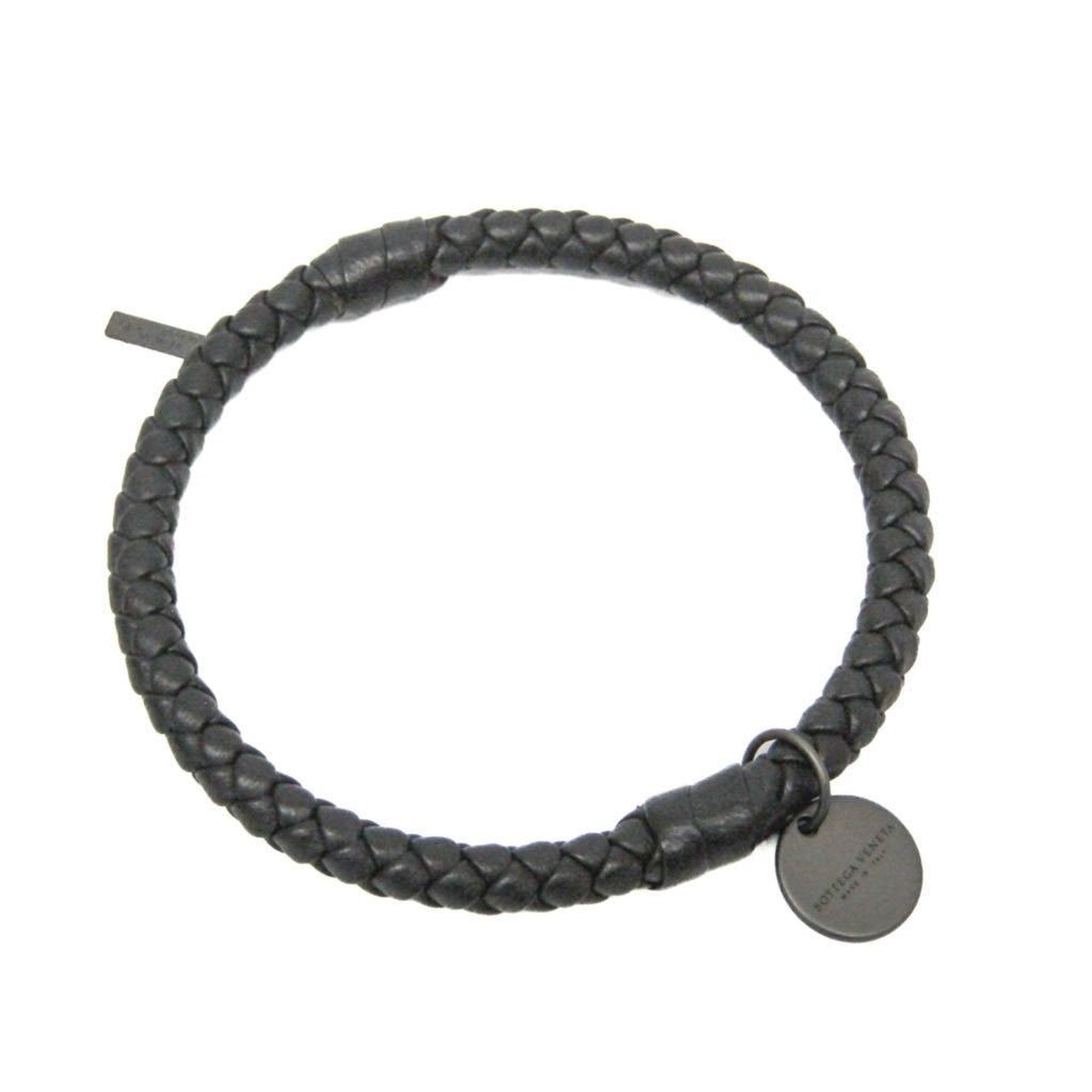 Intrecciato Bracelet Leather Black