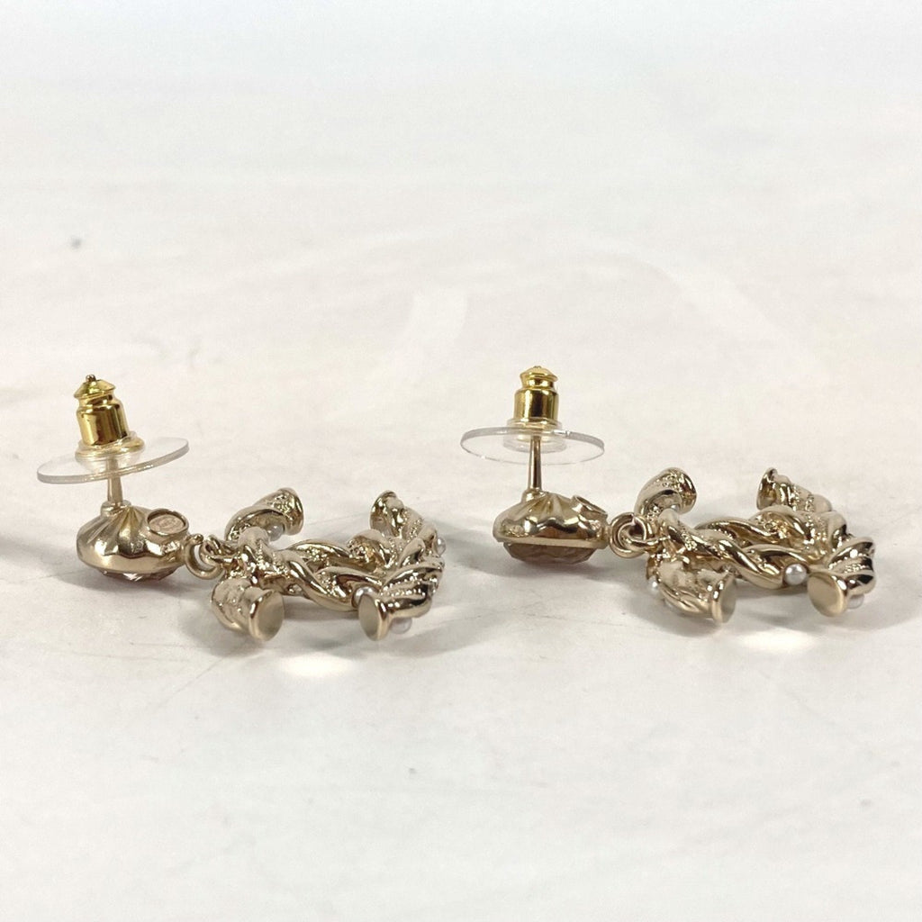 CC Logo Earrings Gold-Tone Metal Gold-Tone Metal