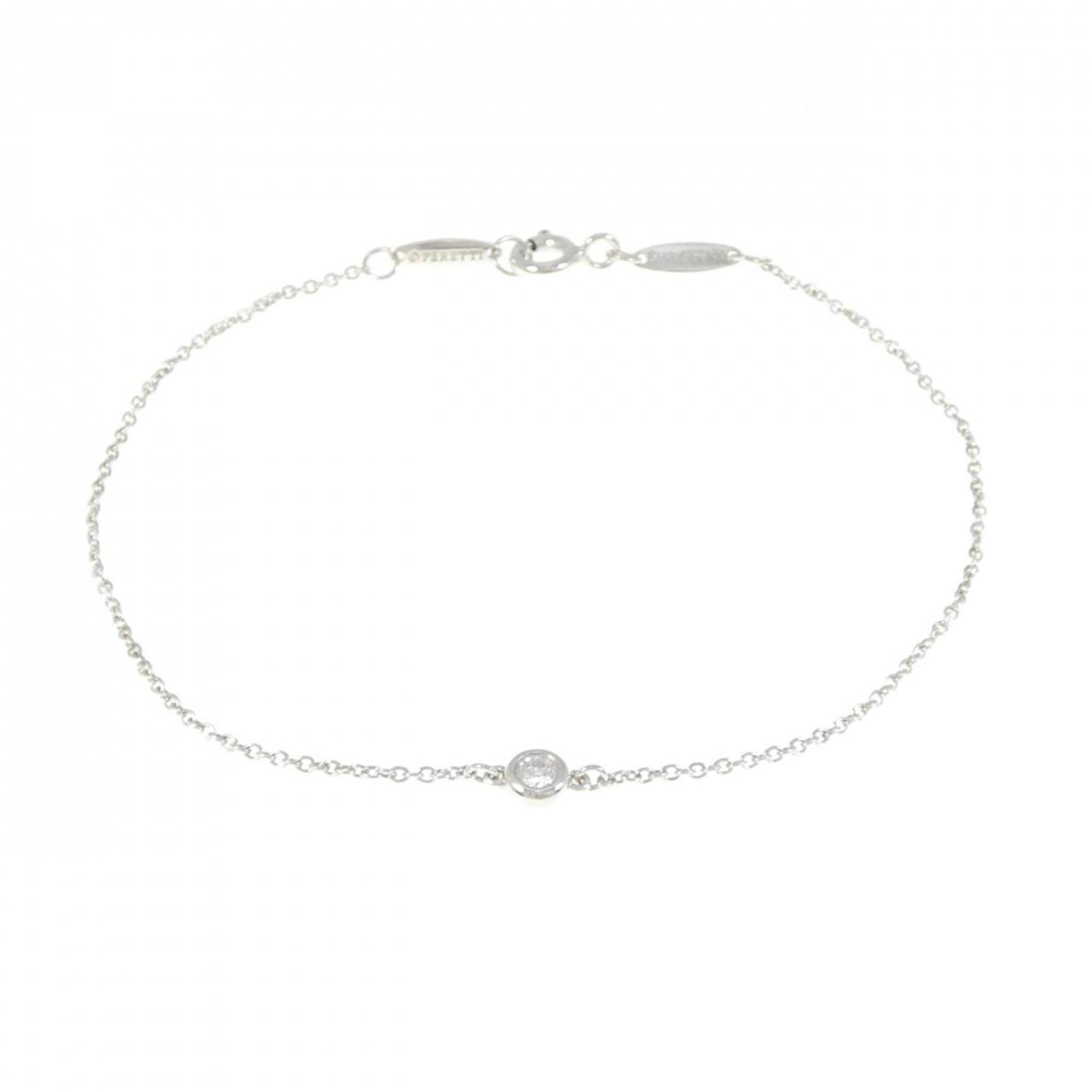 Elsa Peretti Diamonds By The Yard Pendant Necklace Sterling Silver and Diamond