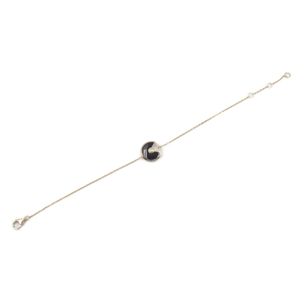 Bracelet 18K Rose Gold With Onyx and Diamond