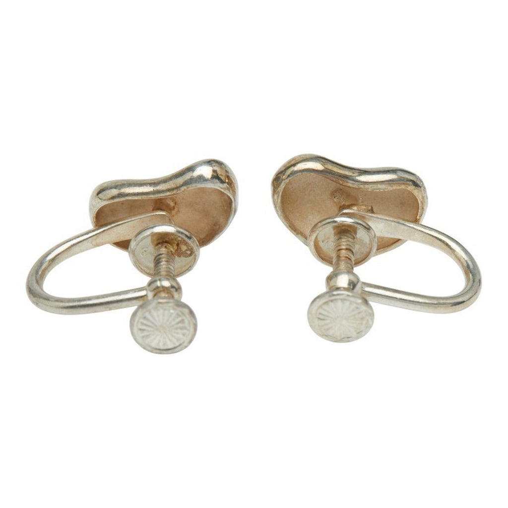 Bean Earrings Sterling Silver 11.3mm Sterling Silver