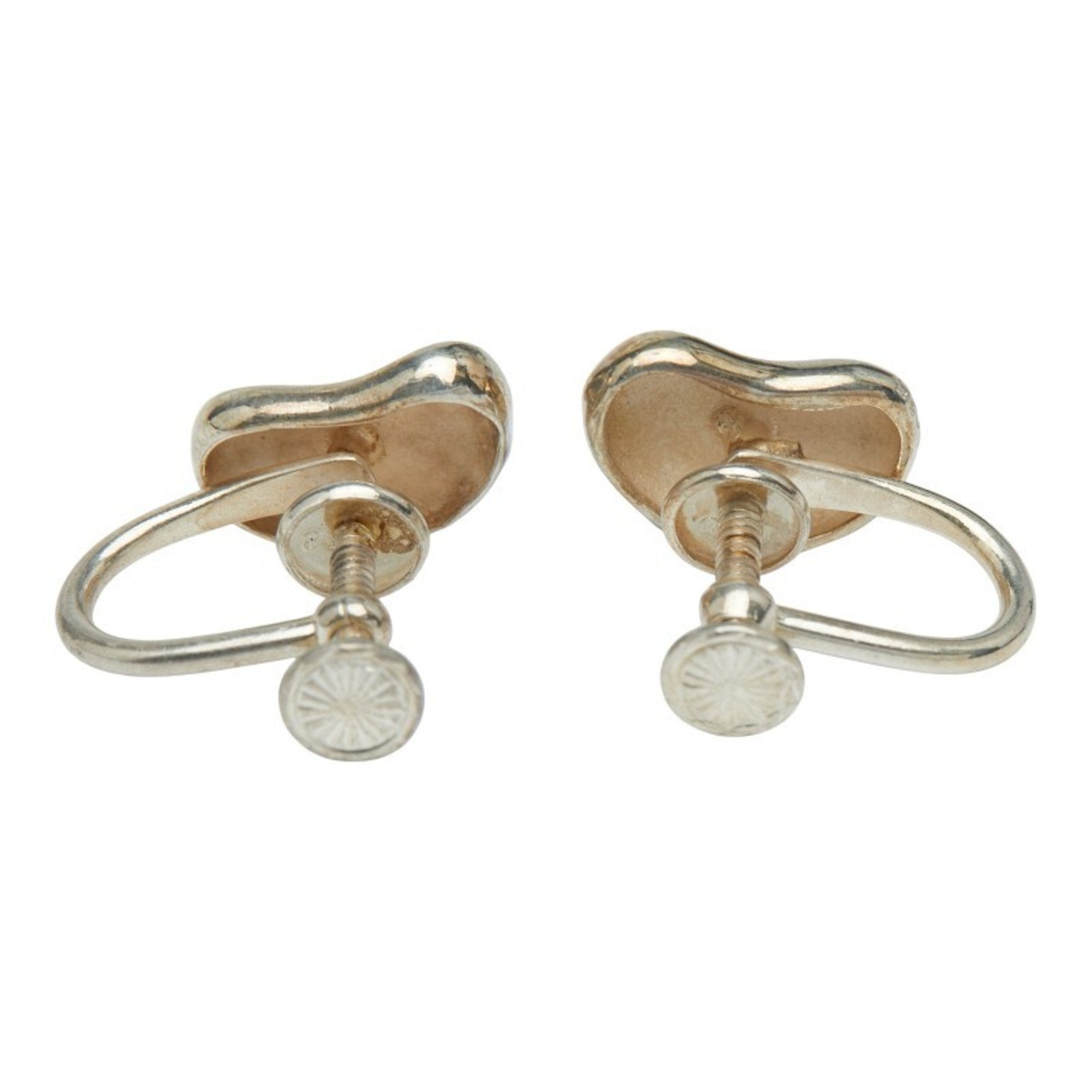 Bean Earrings Sterling Silver 11.3mm Sterling Silver