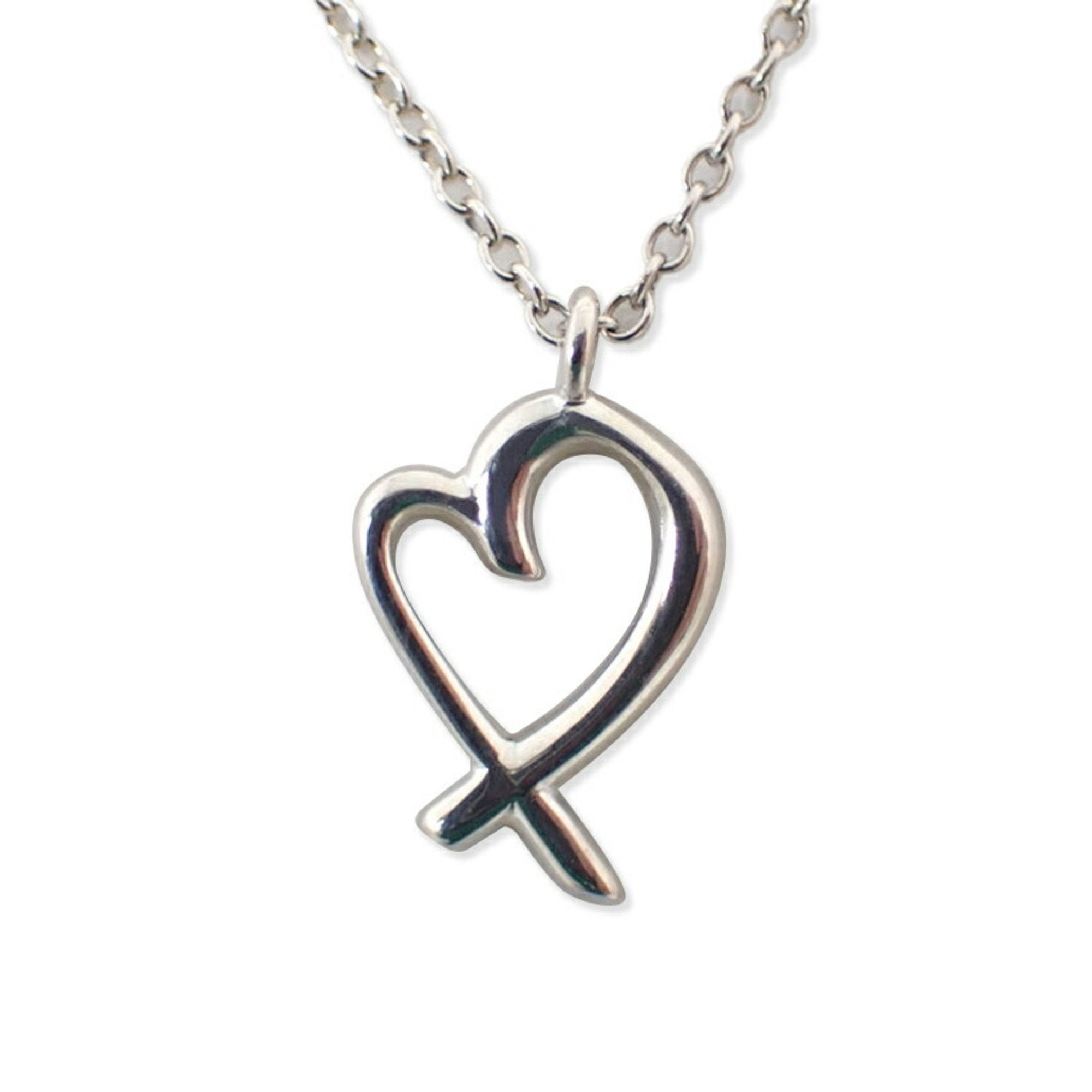 Loving Heart Pendant Necklace Sterling Silver