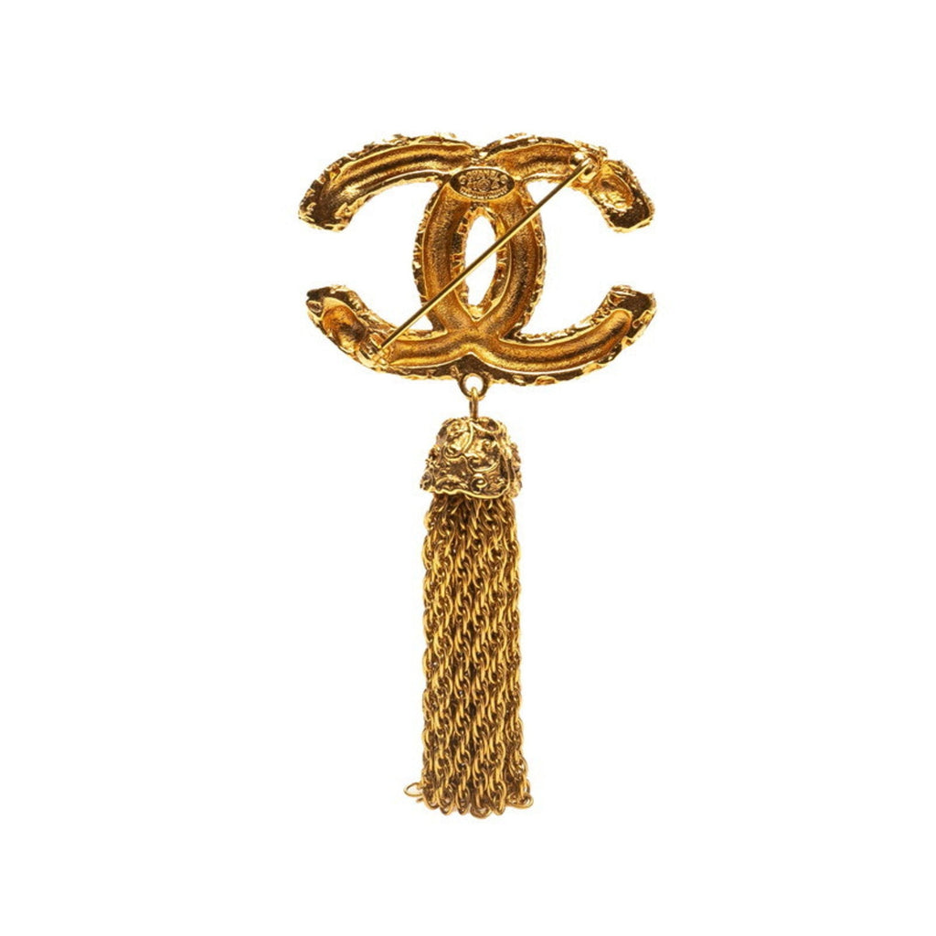 CC Logo Brooch Metal