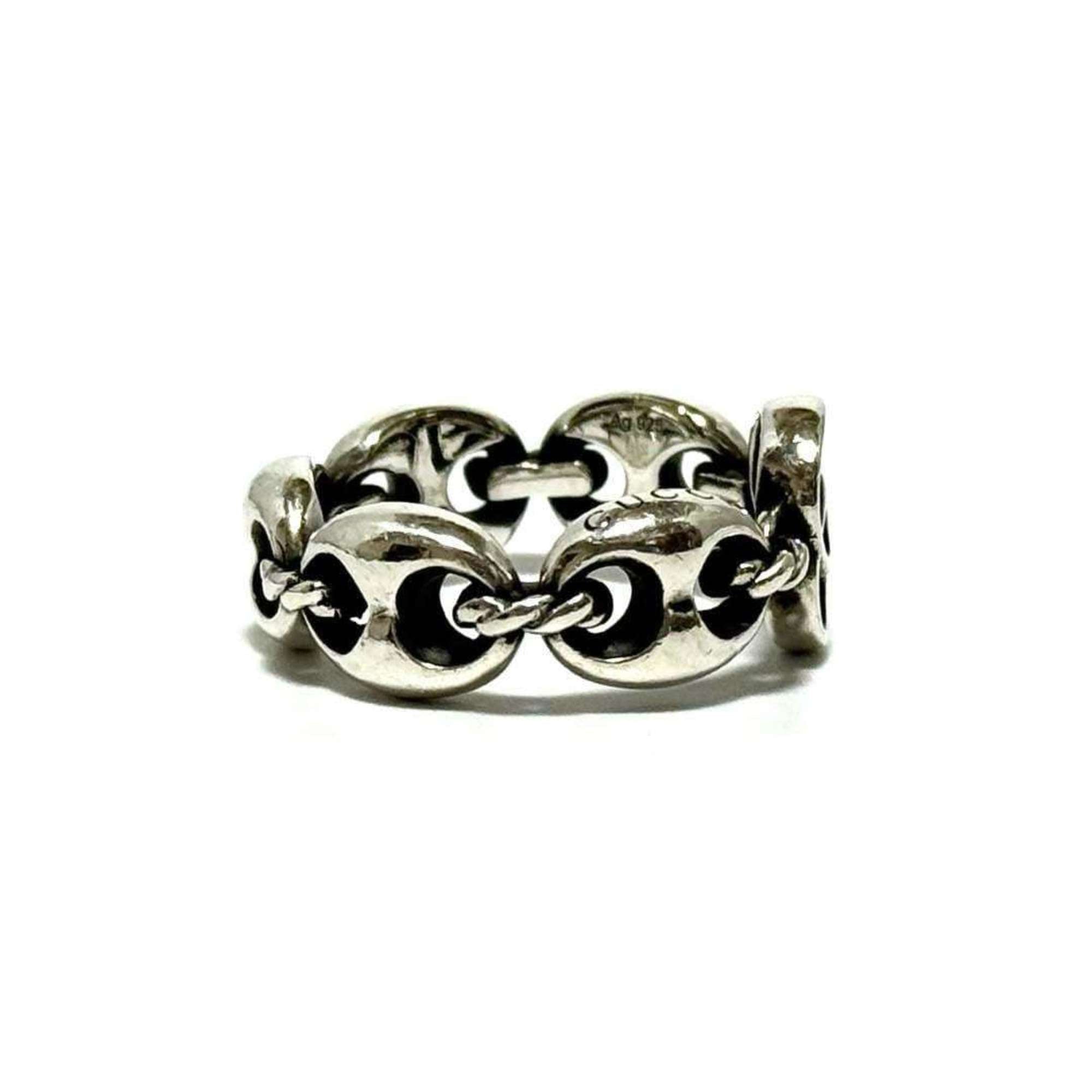 Anchor Chain Ring Sterling Silver