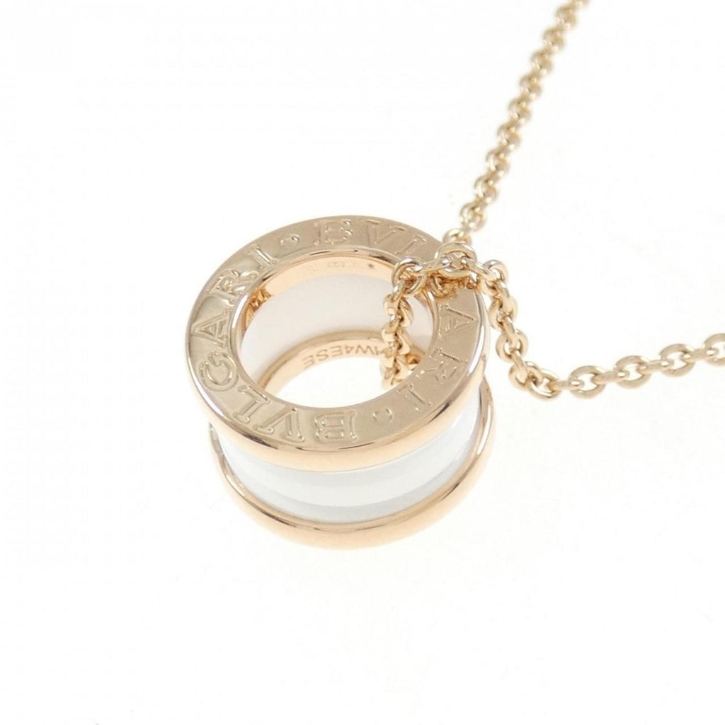 B.Zero1 Pendant Necklace Ceramic and 18K Rose Gold
