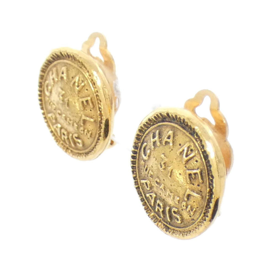 Earrings Gold-Tone Metal