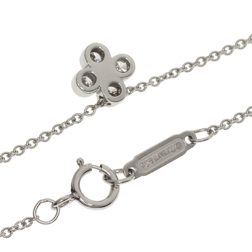 Bezel-Set Pendant Necklace Platinum with Diamond