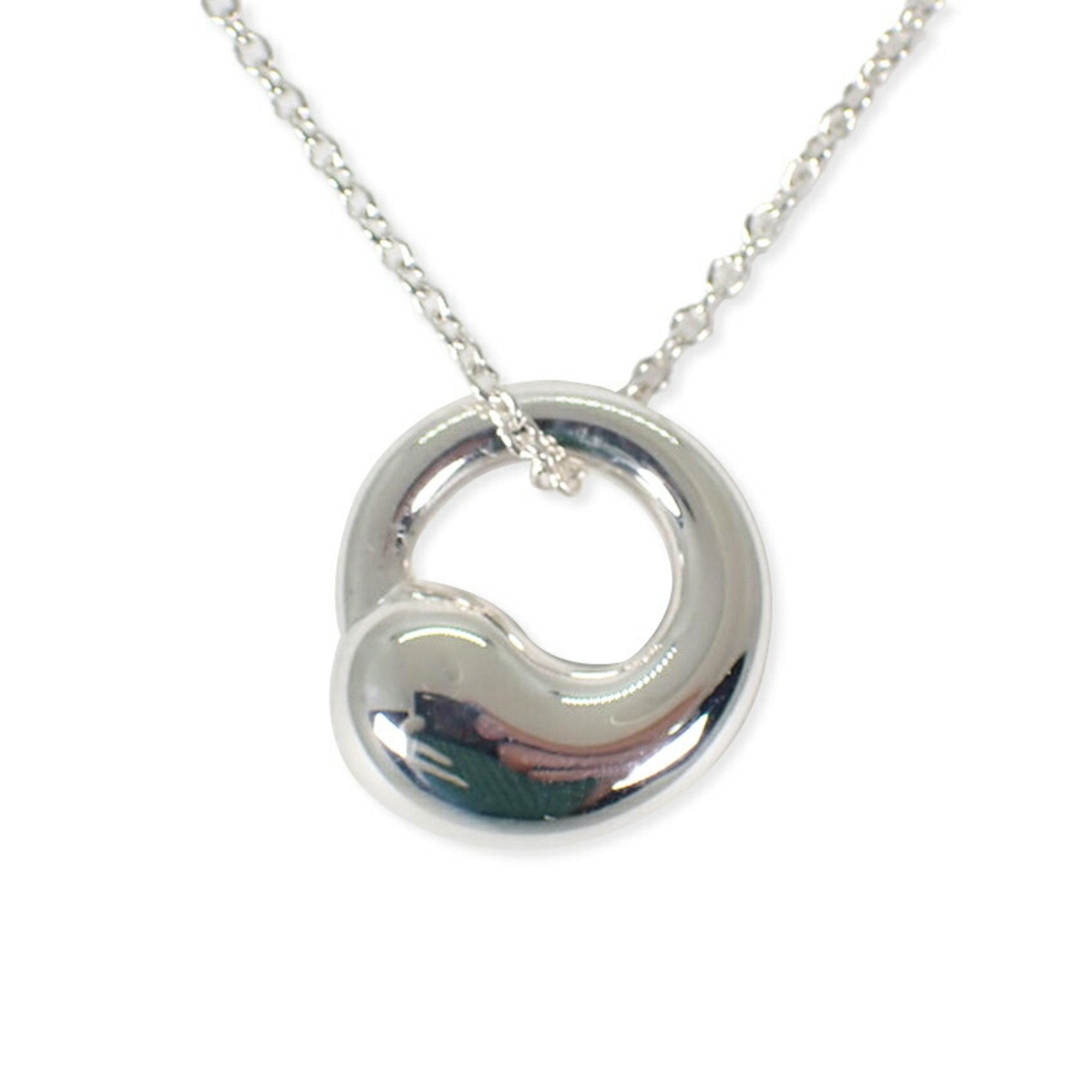 Eternal Circle Pendant Necklace Sterling Silver