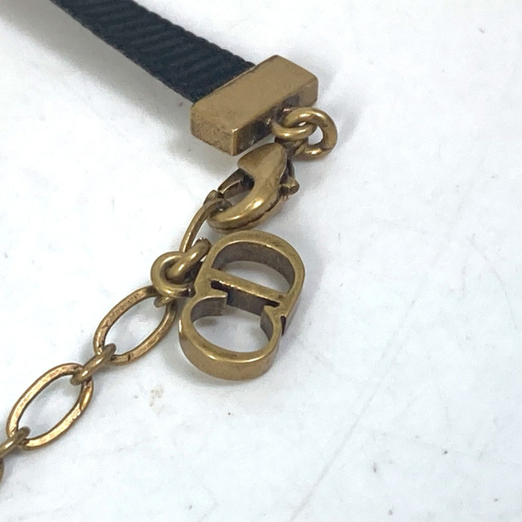 Choker Necklace Gold Black