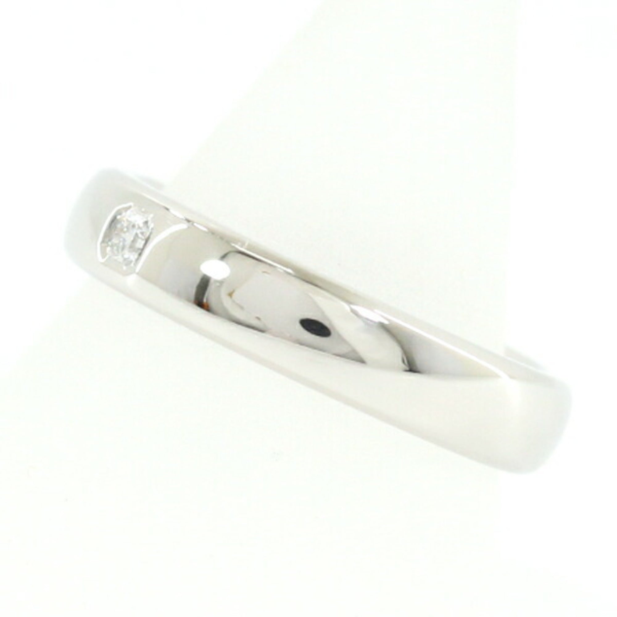 Ring Platinum 4mm With Diamond