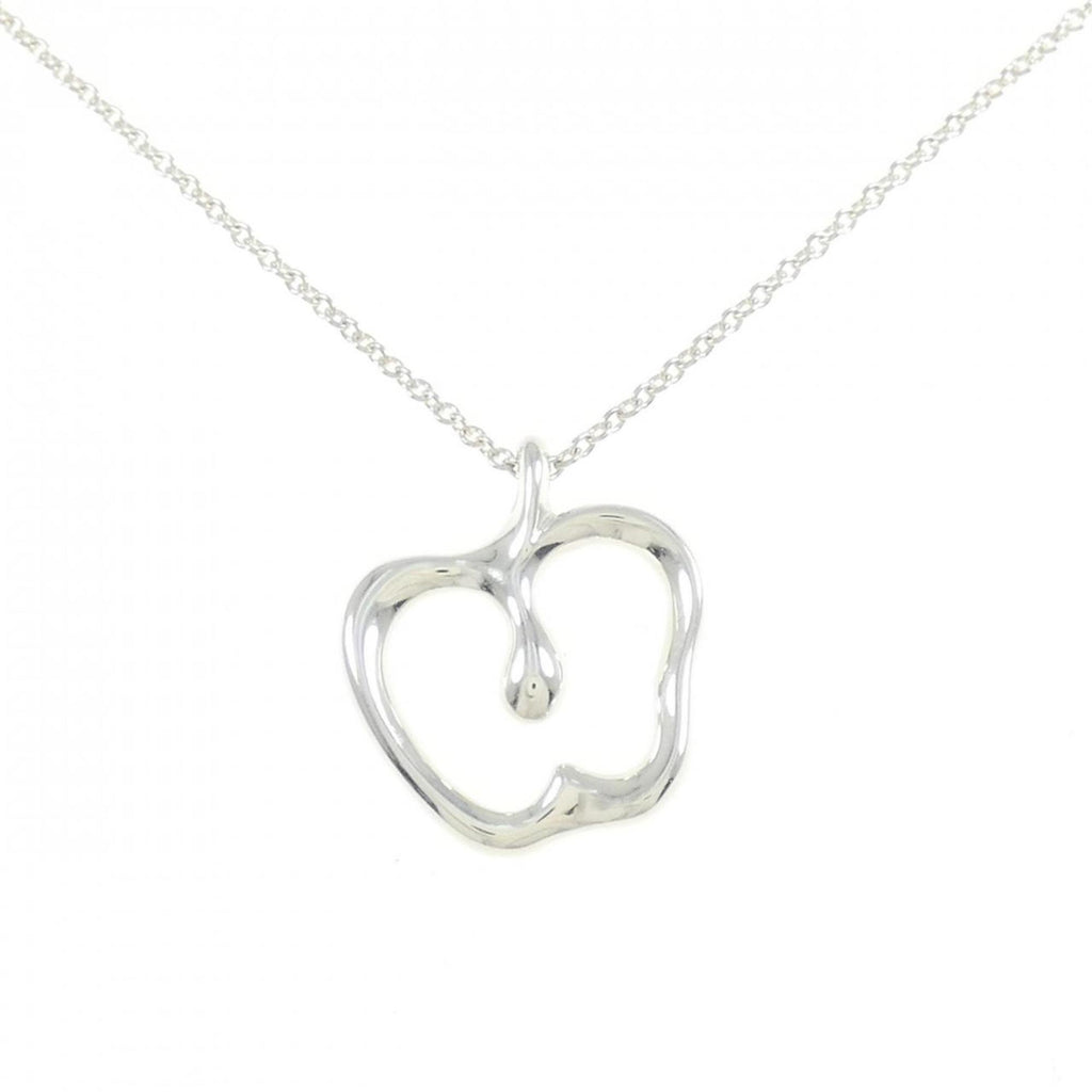 Apple Pendant Necklace Sterling Silver Small