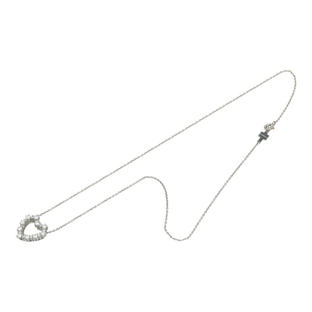 Sentimental Heart Pendant Necklace Platinum