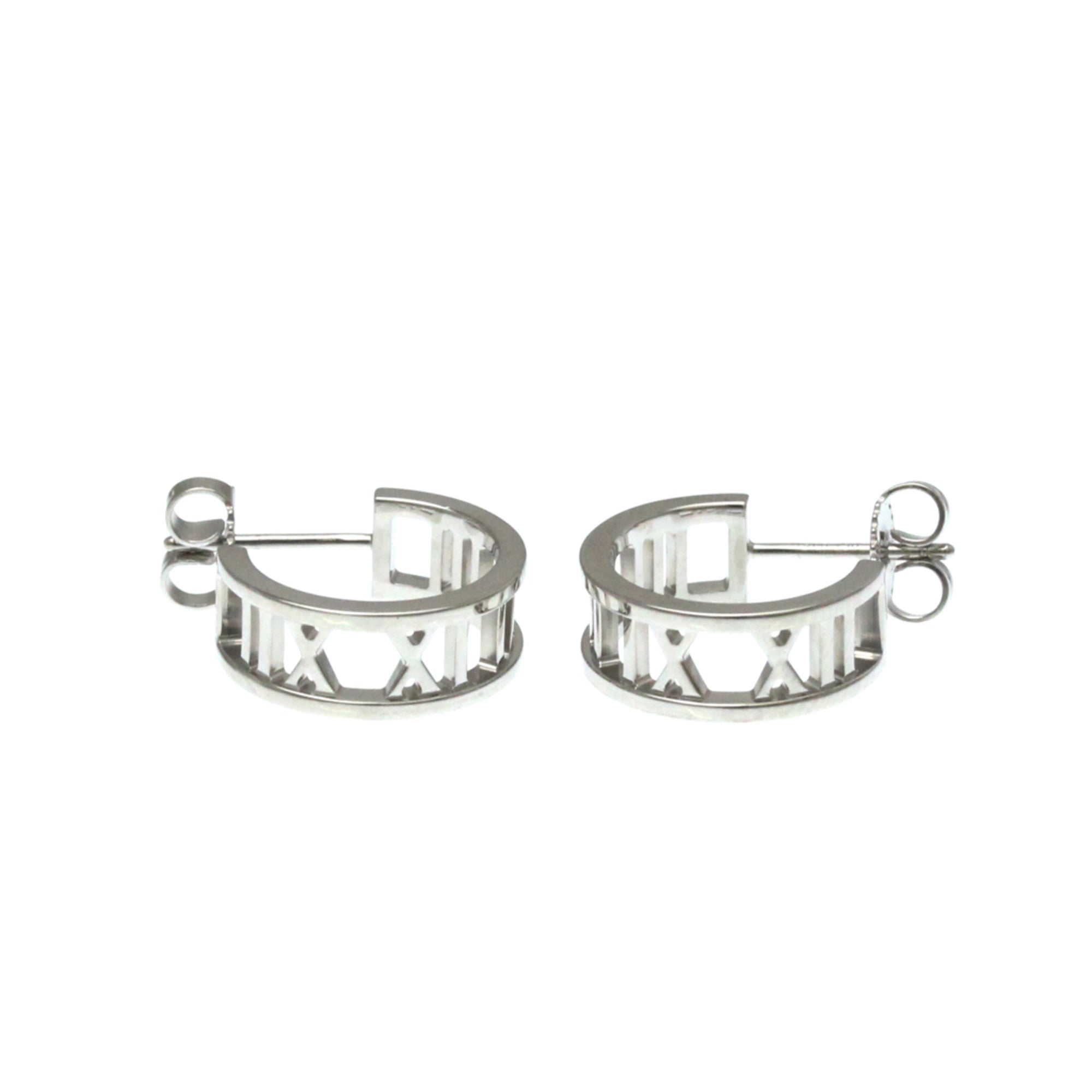 Atlas Earrings Sterling Silver with 18K White Gold 18K White Gold