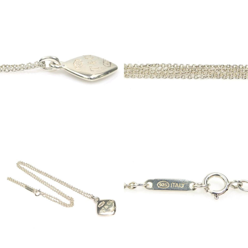Montage Cushion Pendant Necklace Sterling Silver