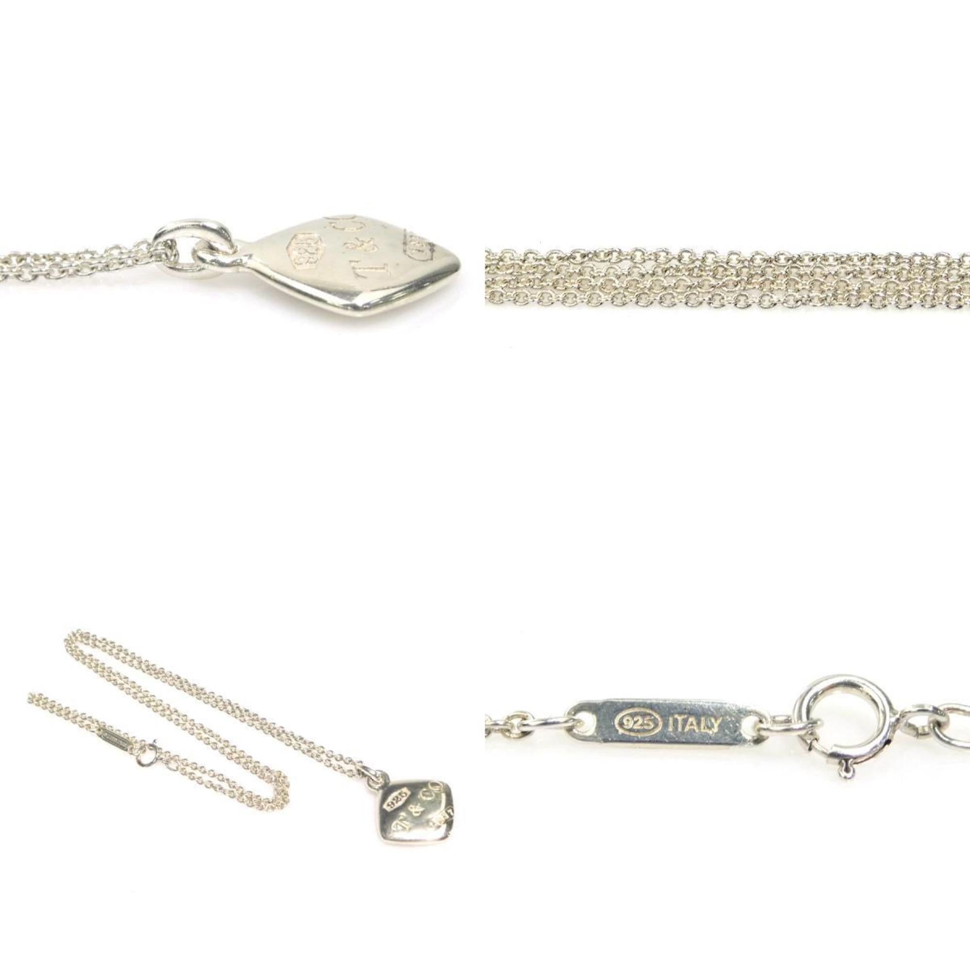Montage Cushion Pendant Necklace Sterling Silver